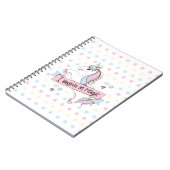 Cuaderno con dibujo de Unicornio y estrellas Notitieboek (Linkerzijde)