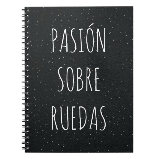 Cuaderno con frase del mundo del motor notitieboek (Voorkant)