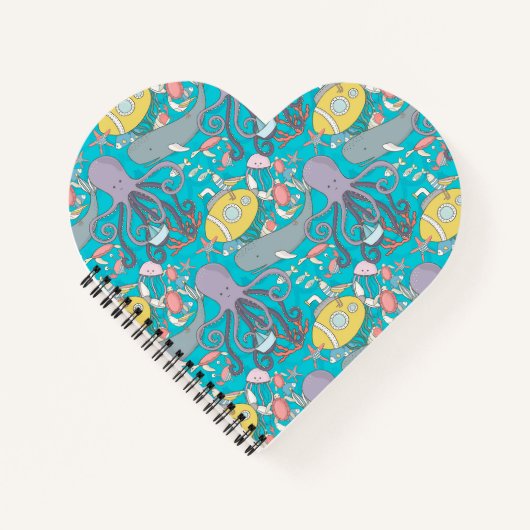 Cuaderno corazón colección Under the Sea Notitieboek (Voorkant)