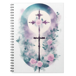Cuaderno cross tattoo flower 33 notitieboek