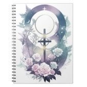 Cuaderno cross tattoo flower 34 notitieboek (Voorkant)