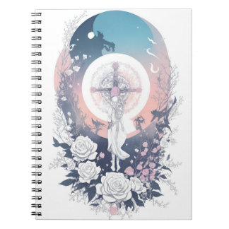 Cuaderno cross tattoo flower 35 notitieboek