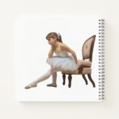 Cuaderno cuadrado con dibujos de bailarinas notitieboek (Achterkant)