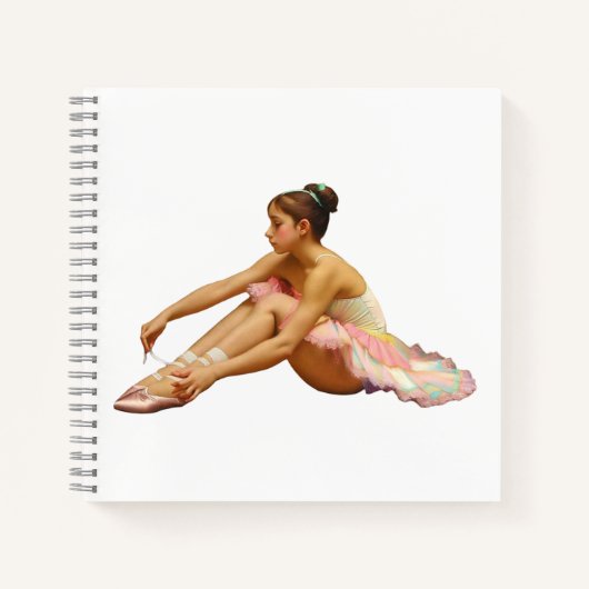 Cuaderno cuadrado con dibujos de bailarinas notitieboek (Voorkant)