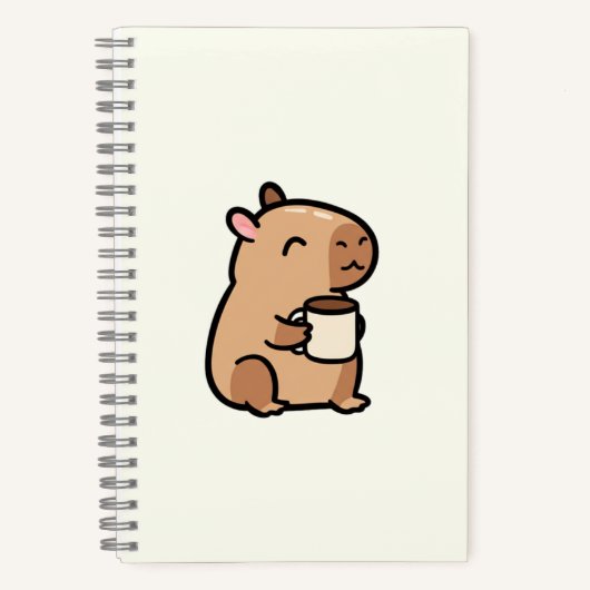 Cuaderno Cuadriculado Capybara met Mok Grid Notitieboek (Voorkant)