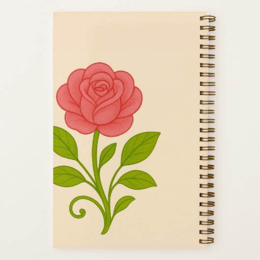 Cuaderno Cuadriculado Coquette Floral Grid Notitieboek (Achterkant)