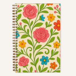 Cuaderno Cuadriculado Coquette Floral Grid Notitieboek