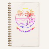 Cuaderno Cuadriculado Eindeloze Zomer Vibes Gerast Notitieboek (Voorkant)