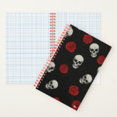 Cuaderno Cuadriculado Skulls and Roses Gridded Notitieboek (Binnen)