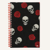 Cuaderno Cuadriculado Skulls and Roses Gridded Notitieboek (Voorkant)