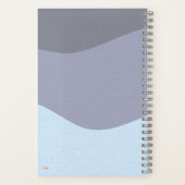Cuaderno Cuadriculado Waves Blue-Gray Gridded Notitieboek (Achterkant)