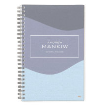 Cuaderno Cuadriculado Waves Blue-Gray Gridded