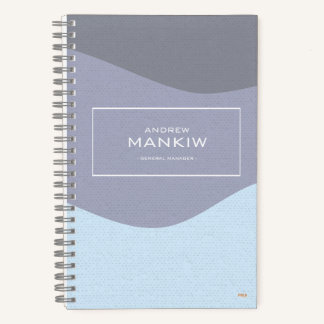 Cuaderno Cuadriculado Waves Blue-Gray Gridded Notitieboek