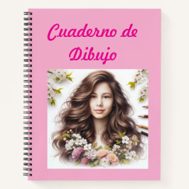 Cuaderno de dibujo floral notitieboek