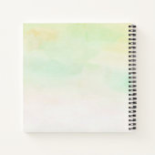 Cuaderno de espiral acuarela tonos suaves notitieboek (Achterkant)