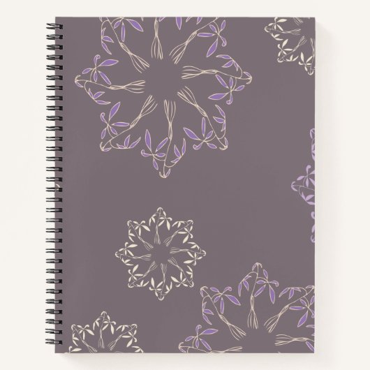 Cuaderno de espiral con diseño de plantas. notitieboek (Voorkant)