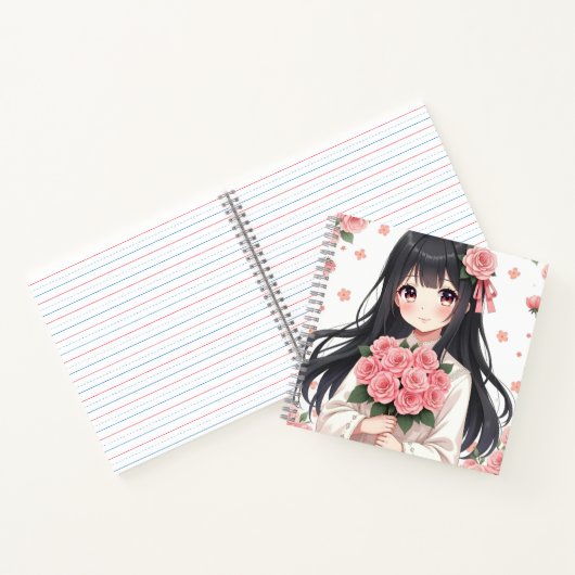 Cuaderno de espiral estilo anime personalizado notitieboek (Binnen)