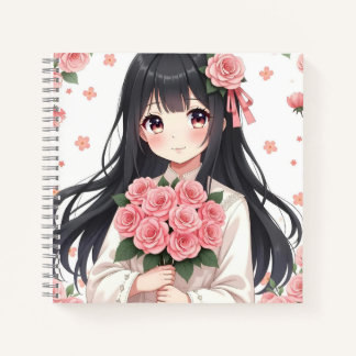Cuaderno de espiral estilo anime personalizado notitieboek