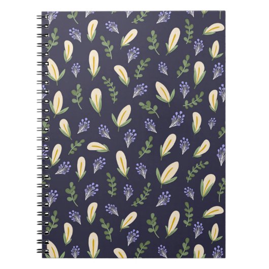 Cuaderno de espiral flor de agua y lavanda notitieboek (Voorkant)