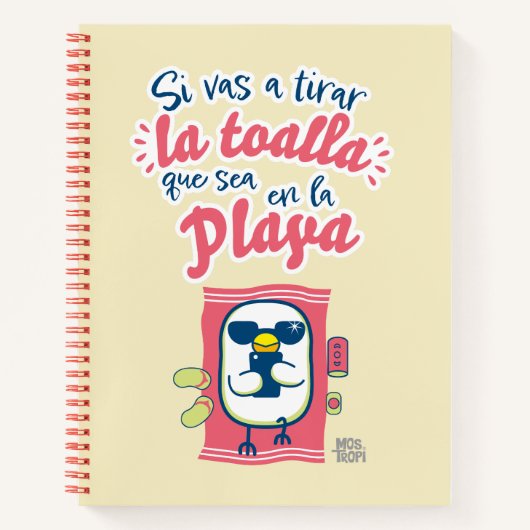 Cuaderno de espiral│Si vas a tirar la toalla Notitieboek (Voorkant)