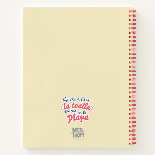 Cuaderno de espiral│Si vas a tirar la toalla Notitieboek (Achterkant)