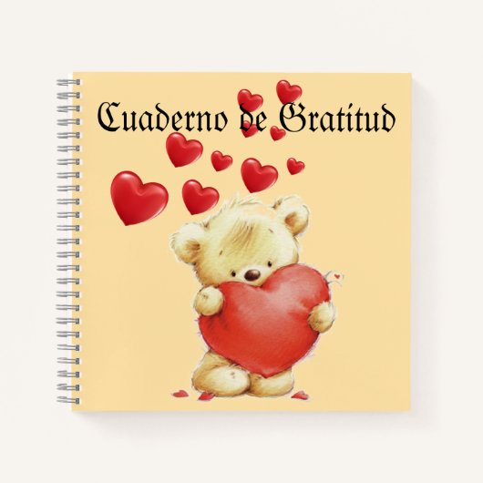 Cuaderno de gratitud notitieboek (Voorkant)