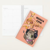 Cuaderno de música cute anime gato planner (Display)
