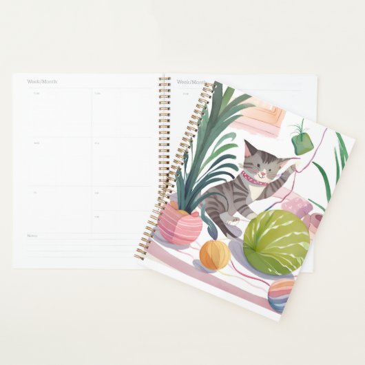 Cuaderno de un lindo gatito planner (Display)