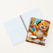 Cuaderno en espiral con lindo diseño gato. notitieboek (Binnen)