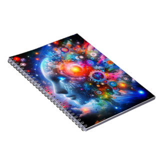 Cuaderno Espiral con Diseño de Arte Digital  Notitieboek