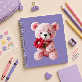 Cuaderno espiral con diseño de lindo osito notitieboek
