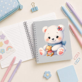 Cuaderno espiral con diseño de lindo osito notitieboek