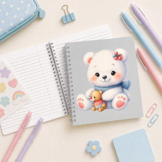 Cuaderno espiral con diseño de lindo osito notitieboek