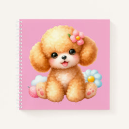 Cuaderno espiral con diseño de lindo perrito notitieboek
