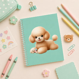Cuaderno espiral con diseño de lindo perrito notitieboek