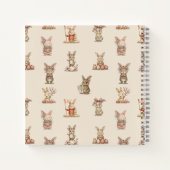 Cuaderno espiral con diseño de lindos conejitos notitieboek (Achterkant)