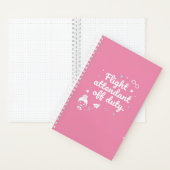 Cuaderno "Flight Attendant Off Duty" -Pink Edition Notitieboek (Binnen)