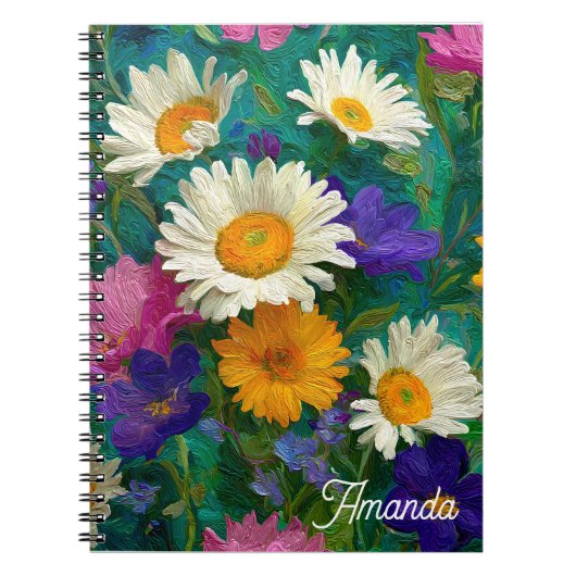 Cuaderno Flores Inspiración Vincent van Gogh Notitieboek (Voorkant)