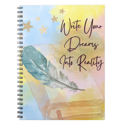 Cuaderno Inspirador Write Your Dreams Into Reality Notitieboek (Voorkant)