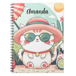 Cuaderno Kawaii Summer Cat Notitieboek