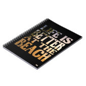 Cuaderno Life is Better at the Beach Notitieboek (Linkerzijde)