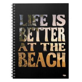 Cuaderno Life is Better at the Beach Notitieboek