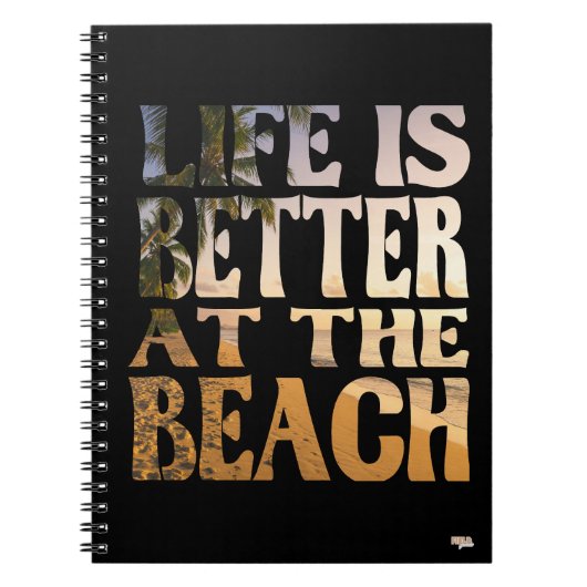 Cuaderno Life is Better at the Beach Notitieboek (Voorkant)