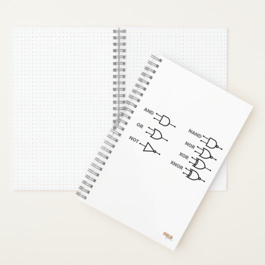 Cuaderno Logic Gates White Notitieboek (Binnen)