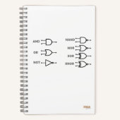 Cuaderno Logic Gates White Notitieboek (Voorkant)