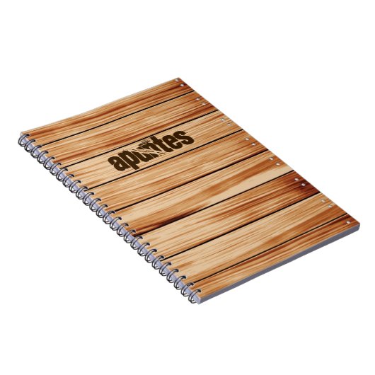 Cuaderno madera con portada personalizable notitieboek (Rechterzijde)