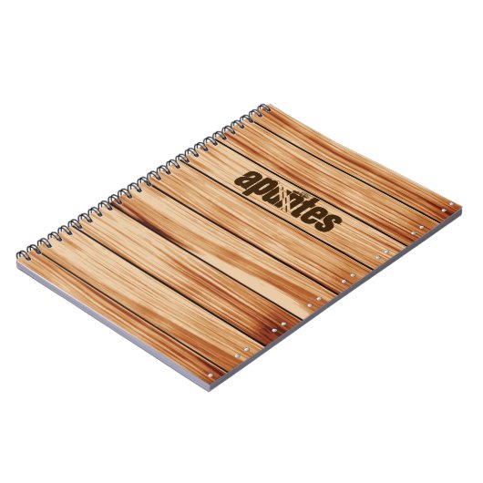 Cuaderno madera con portada personalizable notitieboek (Linkerzijde)