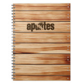 Cuaderno madera con portada personalizable notitieboek (Voorkant)