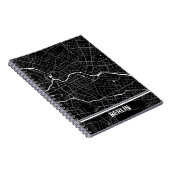 Cuaderno mapa minimalista de Berlín - Negro-blanco Notitieboek (Rechterzijde)