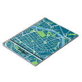 Cuaderno mapa minimalista de Bilbao - Azul-verde Notitieboek (Linkerzijde)